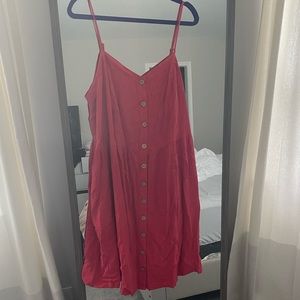Target Red Button-down Plus Size Sundress